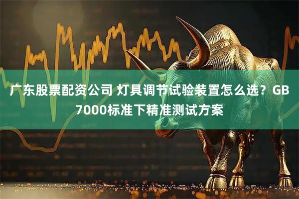 广东股票配资公司 灯具调节试验装置怎么选？GB7000标准下精准测试方案